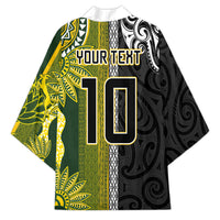 Custom Rugby New Zealand and South Africa Kimono Greatest Rivalry Silver Fern and Antelope
