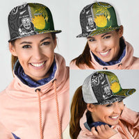 New Zealand and South Africa Rugby Mesh Trucker Cap Greatest Rivalry-Silver Fern and Antelope