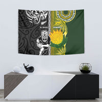 Rugby New Zealand and South Africa Tapestry Greatest Rivalry Silver Fern and Antelope