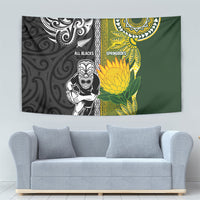Rugby New Zealand and South Africa Tapestry Greatest Rivalry Silver Fern and Antelope