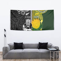 Rugby New Zealand and South Africa Tapestry Greatest Rivalry Silver Fern and Antelope