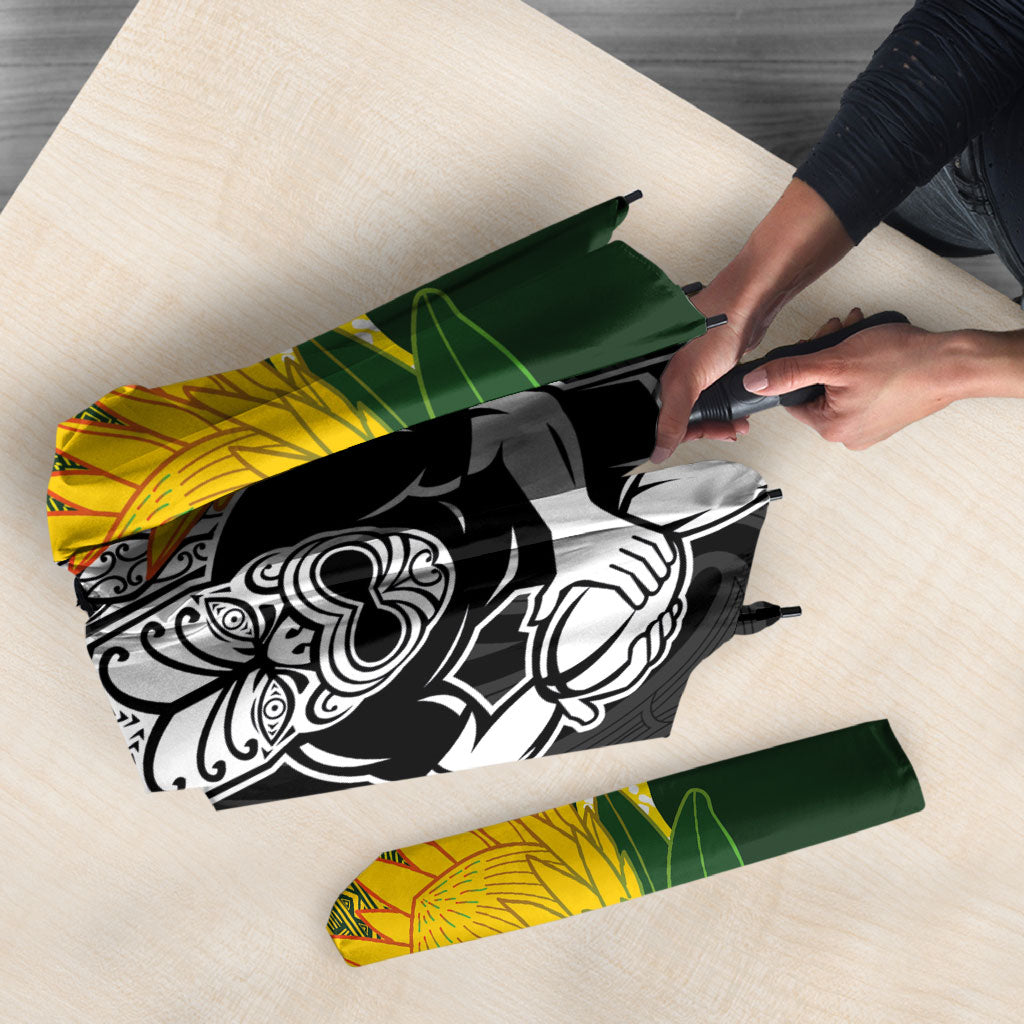 Rugby New Zealand and South Africa Umbrella Greatest Rivalry Silver Fern and Antelope