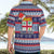 Custom Fiji Christmas Hawaiian Shirt Fijian Santa and Coat of Arms Mix Tapa Pattern Striped Style LT03 - Polynesian Pride