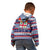 Custom Fiji Christmas Kid Hoodie Fijian Santa and Coat of Arms Mix Tapa Pattern Striped Style LT03 - Polynesian Pride