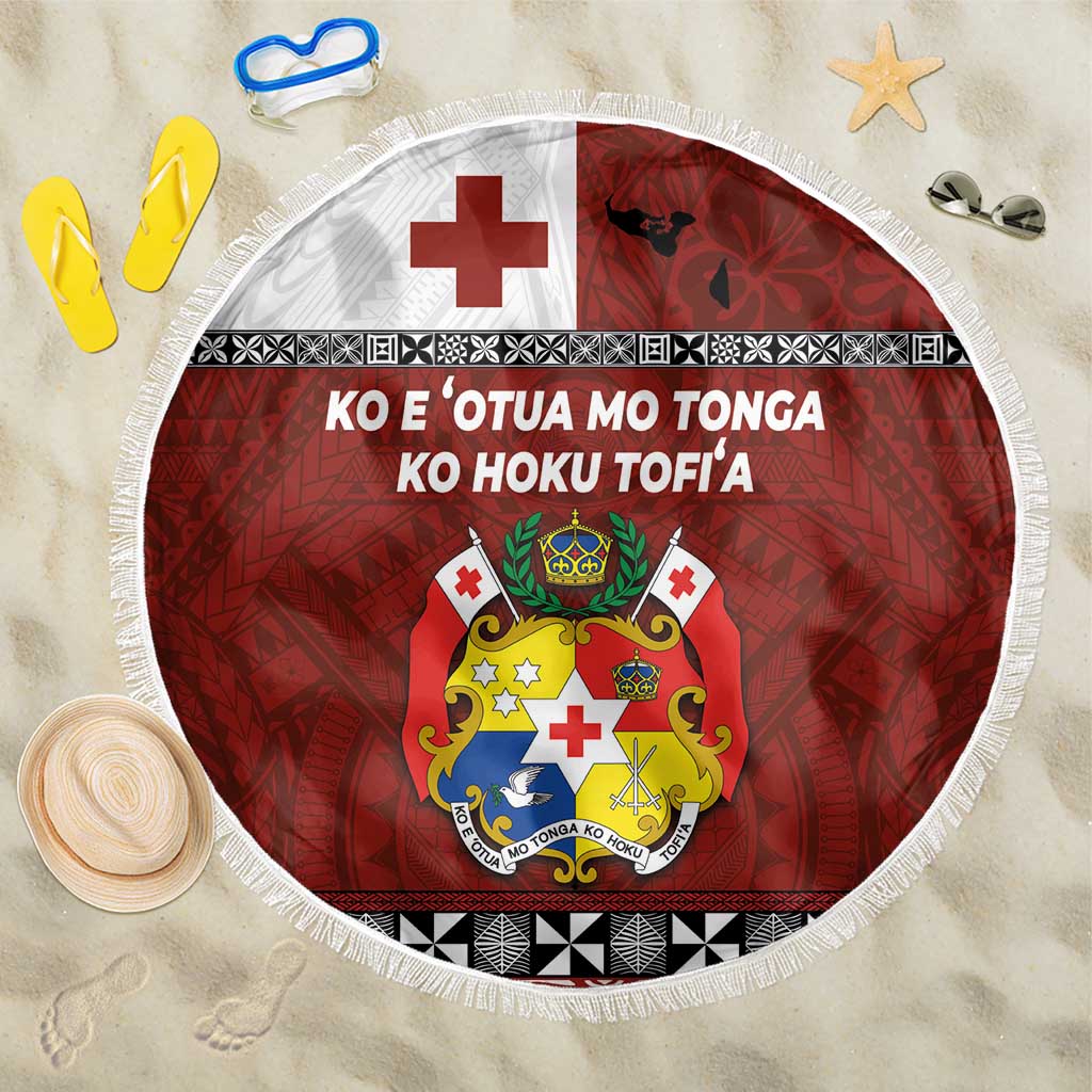 Tongan Culture Beach Blanket Ngatu Art Tattoo and Emblem of Tonga