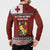 Tongan Culture Button Sweatshirt Ngatu Art Tattoo and Emblem of Tonga