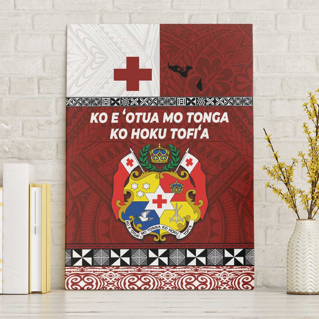 Tongan Culture Canvas Wall Art Ngatu Art Tattoo and Emblem of Tonga