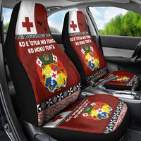 Tongan Culture Car Seat Cover Ngatu Art Tattoo and Emblem of Tonga LT03 - Polynesian Pride