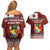 Tongan Culture Couples Matching Off Shoulder Short Dress and Hawaiian Shirt Ngatu Art Tattoo and Emblem of Tonga