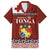 Tongan Culture Family Matching Tank Maxi Dress and Hawaiian Shirt Ngatu Art Tattoo and Emblem of Tonga