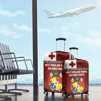 Tongan Culture Luggage Cover Ngatu Art Tattoo and Emblem of Tonga LT03 - Polynesian Pride