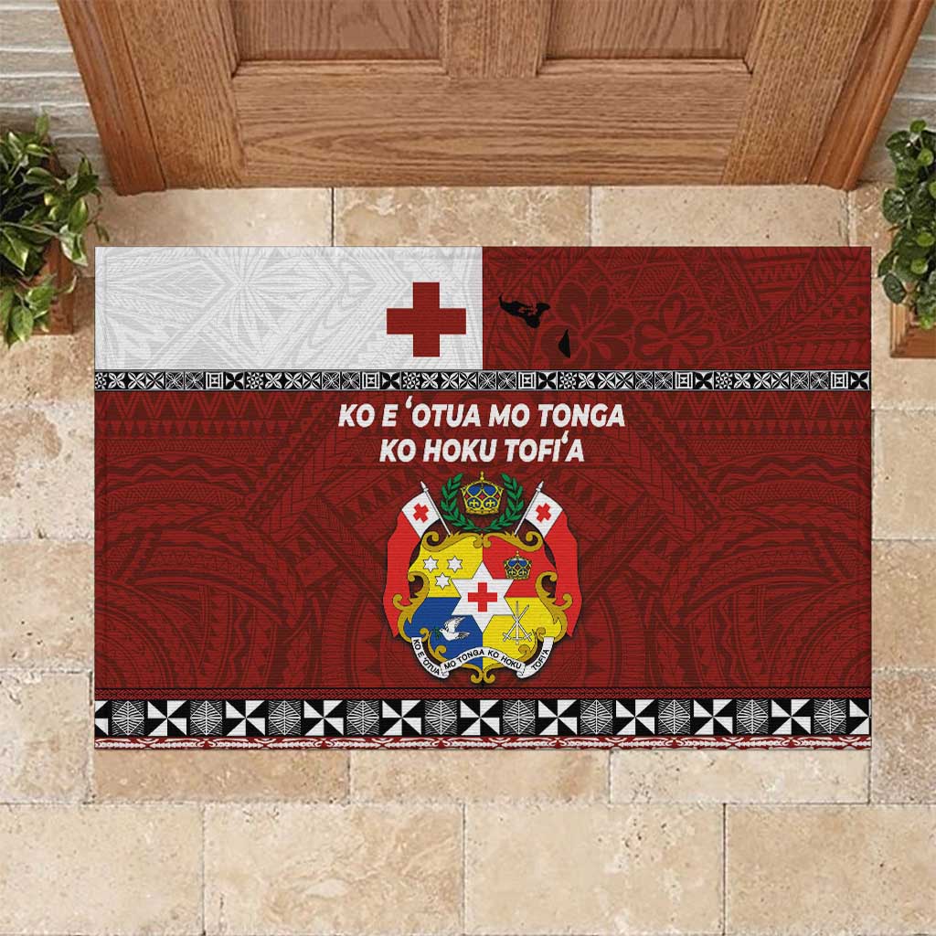 Tongan Culture Rubber Doormat Ngatu Art Tattoo and Emblem of Tonga