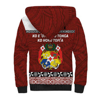 Tongan Culture Sherpa Hoodie Ngatu Art Tattoo and Emblem of Tonga