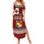 Tongan Culture Summer Maxi Dress Ngatu Art Tattoo and Emblem of Tonga