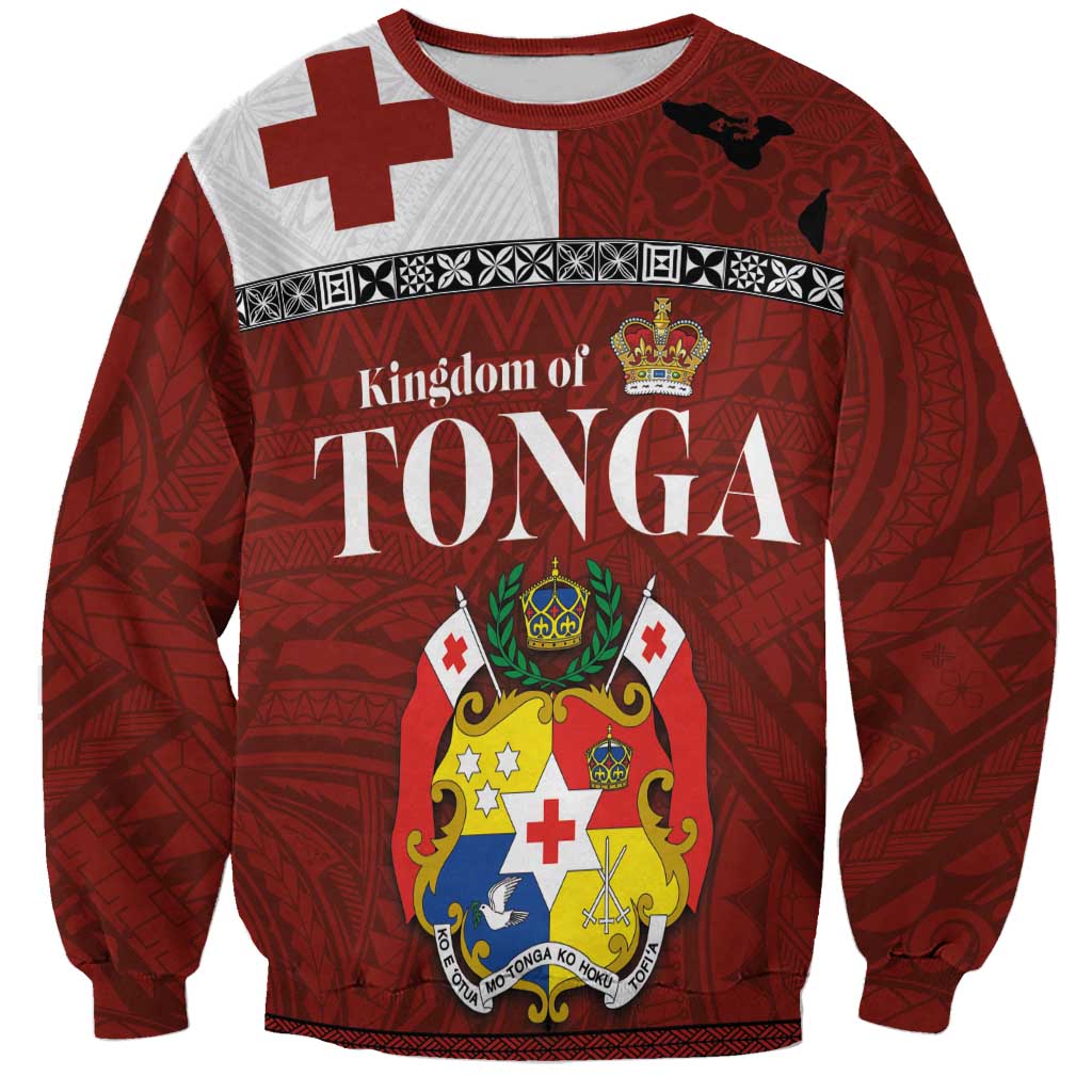 Tongan Culture Sweatshirt Ngatu Art Tattoo and Emblem of Tonga