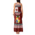 Tongan Culture Tank Maxi Dress Ngatu Art Tattoo and Emblem of Tonga