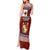 Tongan Culture Tank Maxi Dress Ngatu Art Tattoo and Emblem of Tonga