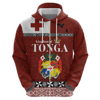 Tongan Culture Zip Hoodie Ngatu Art Tattoo and Emblem of Tonga LT03 - Polynesian Pride