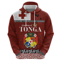 Tongan Culture Zip Hoodie Ngatu Art Tattoo and Emblem of Tonga LT03 - Polynesian Pride