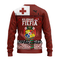 Tongan Christmas Ugly Christmas Sweater Kilisimasi Fiefia with Ngatu Art Tattoo LT03 - Polynesian Pride