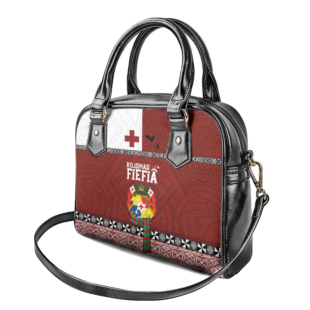Tongan Christmas Shoulder Handbag Kilisimasi Fiefia with Ngatu Art Tattoo