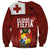 Tongan Christmas Sweatshirt Kilisimasi Fiefia with Ngatu Art Tattoo