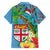 Fijians Iguana Tagimoucia Christmas Hawaiian Shirt Christmas Palm Tree and Hibiscus