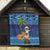 The Funny Santa Wears Sulu Christmas Quilt Fijian Christmas Palm Tree With Masi Art Tattoo