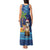 The Funny Santa Wears Sulu Christmas Tank Maxi Dress Fijian Christmas Palm Tree With Masi Art Tattoo