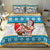 Hawaii Mele Kalikimaka Bedding Set Funny Santa and Coconut Mix Kakau Pattern LT03 - Polynesian Pride