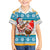 Hawaii Mele Kalikimaka Family Matching Long Sleeve Bodycon Dress and Hawaiian Shirt Funny Santa and Coconut Mix Kakau Pattern LT03 Son's Shirt Blue - Polynesian Pride