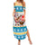 Hawaii Mele Kalikimaka Summer Maxi Dress Funny Santa and Coconut Mix Kakau Pattern LT03 Women Blue - Polynesian Pride