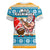 Hawaii Mele Kalikimaka Women V Neck T Shirt Funny Santa and Coconut Mix Kakau Pattern LT03 - Polynesian Pride