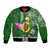 Hawaii Bomber Jacket Aloha Funny Avocado Mix Kakau Hawaiian Tribal LT03 Unisex Green - Polynesian Pride