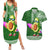 Hawaii Couples Matching Summer Maxi Dress and Hawaiian Shirt Aloha Funny Avocado Mix Kakau Hawaiian Tribal LT03 Green - Polynesian Pride
