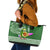 Hawaii Leather Tote Bag Aloha Funny Avocado Mix Kakau Hawaiian Tribal LT03 Green - Polynesian Pride