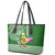 Hawaii Leather Tote Bag Aloha Funny Avocado Mix Kakau Hawaiian Tribal LT03 - Polynesian Pride