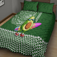 Hawaii Quilt Bed Set Aloha Funny Avocado Mix Kakau Hawaiian Tribal LT03 - Polynesian Pride