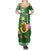 Hawaii Summer Maxi Dress Aloha Funny Avocado Mix Kakau Hawaiian Tribal LT03 - Polynesian Pride