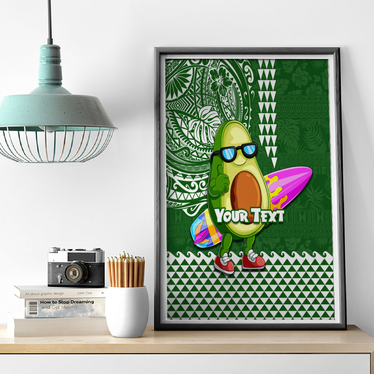 Aloha Avocado Funny Fruits Custom Canvas Wall Art Mix Hawaiian Kakau Tribal LT03 - Polynesian Pride