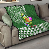 Aloha Avocado Funny Fruits Custom Quilt Mix Hawaiian Kakau Tribal LT03 - Polynesian Pride