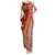 Hawaii Native Tapa Elements and Hibiscus Flowers Family Matching Tank Maxi Dress and Hawaiian Shirt LT03 Mom's Dress Red - Polynesian Pride