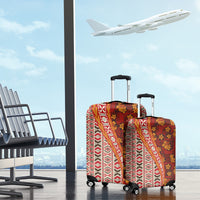 Hawaii Native Tapa Elements and Hibiscus Flowers Luggage Cover LT03 - Polynesian Pride