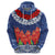 Samoan Tapa Hoodie Ula Fala and Teuila Flower LT03 - Polynesian Pride