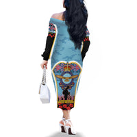 Royal New Zealand Air Force ANZAC Day Family Matching Off Shoulder Long Sleeve Dress and Hawaiian Shirt Te Tauaarangi o Aotearoa LT03 - Polynesian Pride