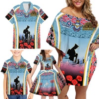 Royal New Zealand Air Force ANZAC Day Family Matching Off Shoulder Short Dress and Hawaiian Shirt Te Tauaarangi o Aotearoa LT03 - Polynesian Pride