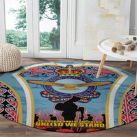 Royal New Zealand Air Force ANZAC Day Round Carpet Te Tauaarangi o Aotearoa LT03 - Polynesian Pride