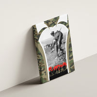 New Zealand and Australia ANZAC Day Canvas Wall Art Koala and Kiwi Bird Soldier Gallipoli Camouflage Style LT03 - Polynesian Pride