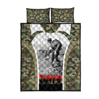 New Zealand and Australia ANZAC Day Quilt Bed Set Koala and Kiwi Bird Soldier Gallipoli Camouflage Style LT03 - Polynesian Pride