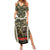 New Zealand and Australia ANZAC Day Summer Maxi Dress Koala and Kiwi Bird Soldier Gallipoli Camouflage Style LT03 Women Green - Polynesian Pride